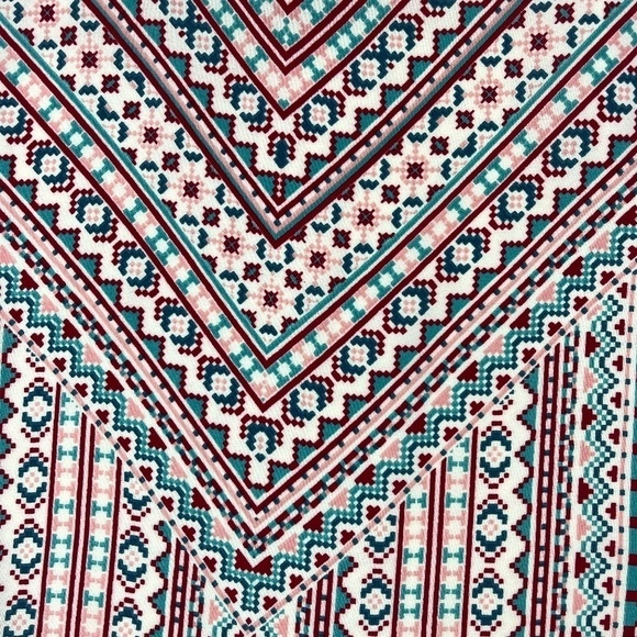 Heart Souls Womens Blouse Tank White Aztec Small - Picture 7 of 10